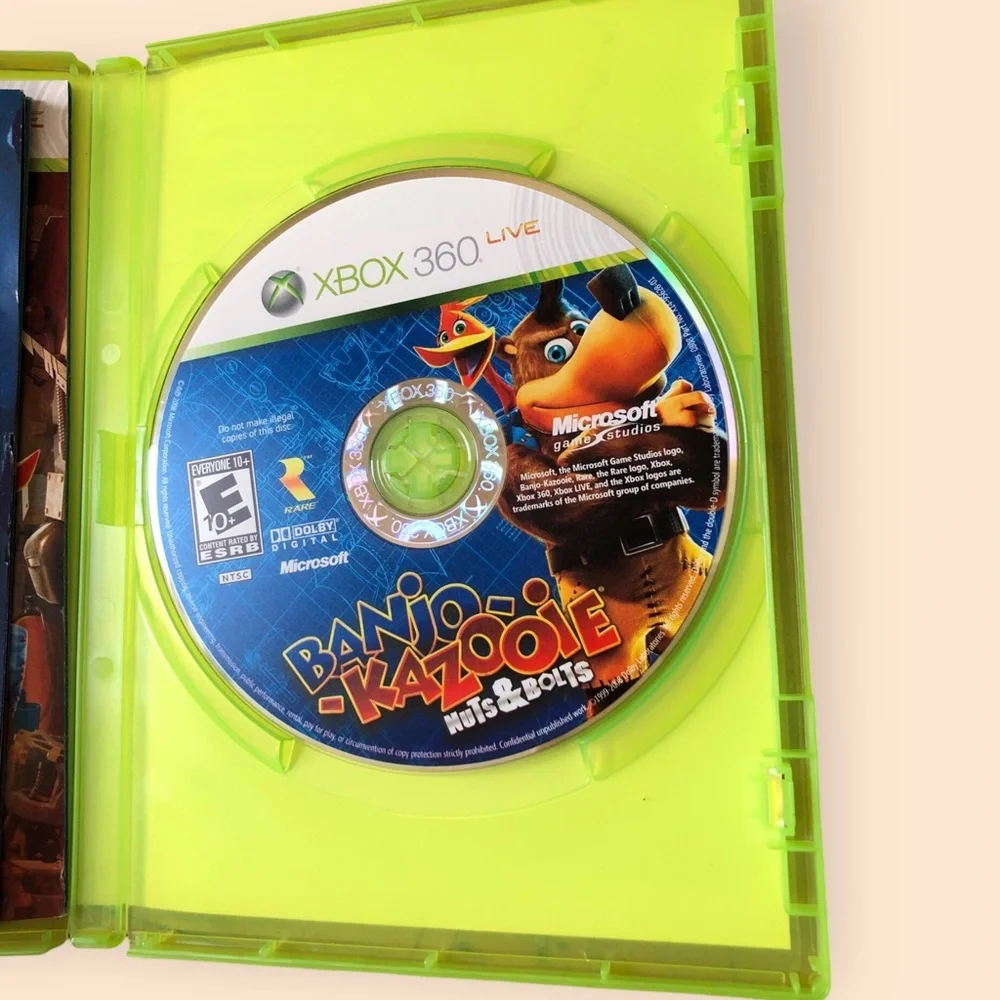 Banjo Kazooie Nuts & Bolts XBOX 360 Video Game Cartoon Comic Rated Everyone